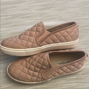 Steve Madden Women's Quilted Slip-On Sneakers - Brown